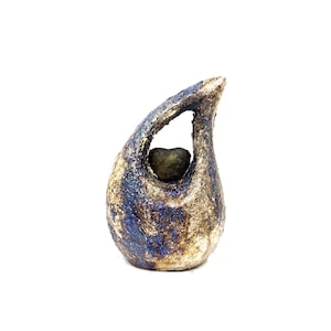 Antique finish teardrop mini Cremation Urn for Human Ash - Small Urn For Ashes - Funeral Urn - Ash Urn from Keepsake Company - Keepsake Urn