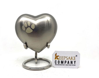 Silver Pet Urn - Pet Urns - Pet Urns for Dogs Ashes - Dog Urn - Dog Urns for Ashes  - Urns for Dogs - Urn for Dog Ashes - Cat Urn for Ashes