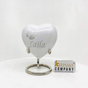 White Pet Urn - Pet Urns - Pet Urns for Dogs Ashes - Dog Urn - Dog Urns for Ashes  - Urns for Dogs - Urn for Dog Ashes - Cat Urn for Ashes