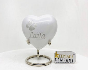 White Pet Urn - Pet Urns - Pet Urns for Dogs Ashes - Dog Urn - Dog Urns for Ashes  - Urns for Dogs - Urn for Dog Ashes - Cat Urn for Ashes