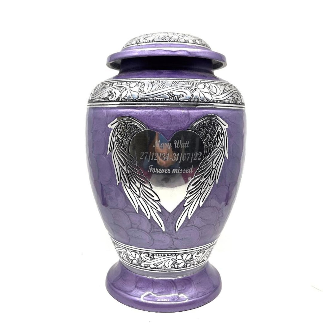 Set Of 4 Colorful Autum Leaf Theme Urns For Human Ashes - Little Cremation | Australia