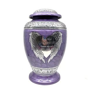 Purple Cremation Urns for Adult Ashes - Urns for Human Ashes - Urns for Ashes Adult Male - Urn - Decorative Urns - Burial Urn - Funeral Urn