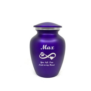 Purple Pet Urn - Pet Urns - Pet Urns for Dogs Ashes - Dog Urn - Dog Urns for Ashes  - Urns for Dogs - Urn for Dog Ashes - Cat Urn for Ashes