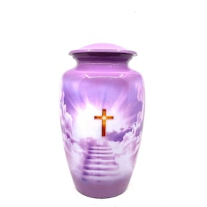 Purple Divine Cross Cremation Urns for Ashes Adult Male -  Urns for Ashes Adult Female - Urn - Urns - Cremation Urn  from Keepsake Company