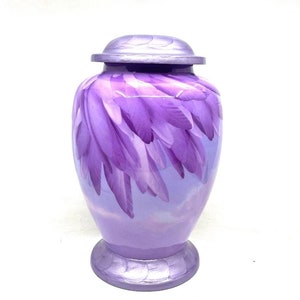 Purple Angel Wings Cremation Urns for Adult Ashes - Urns for Human Ash - Urn for Ashes Male - Urn - Decorative Urns - Burial Urn - Urns