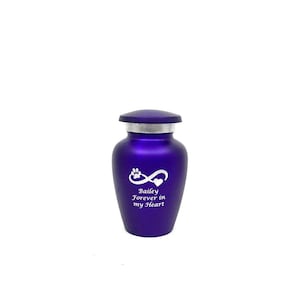 Purple Pet Urn - Pet Urns - Pet Urns for Dogs Ashes - Dog Urn - Dog Urns for Ashes  - Urns for Dogs - Urn for Dog Ashes - Cat Urn for Ashes