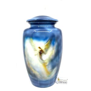 Angel Urn for Ashes - Cremation Urn for Human Ashes - Funeral and Memorial Urn for Human Ashes up to 200 lbs with Velvet Bag from Keepsake