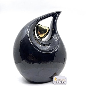 Black Pearl Cremation Urns for Adult Ashes - Urns for Human Ashes Adult Female - Urns for Ashes Adult Male - Urn - Urns from Keepsake Comp.