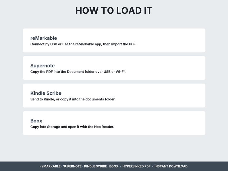 How to load the notebook PDF onto your Supernote