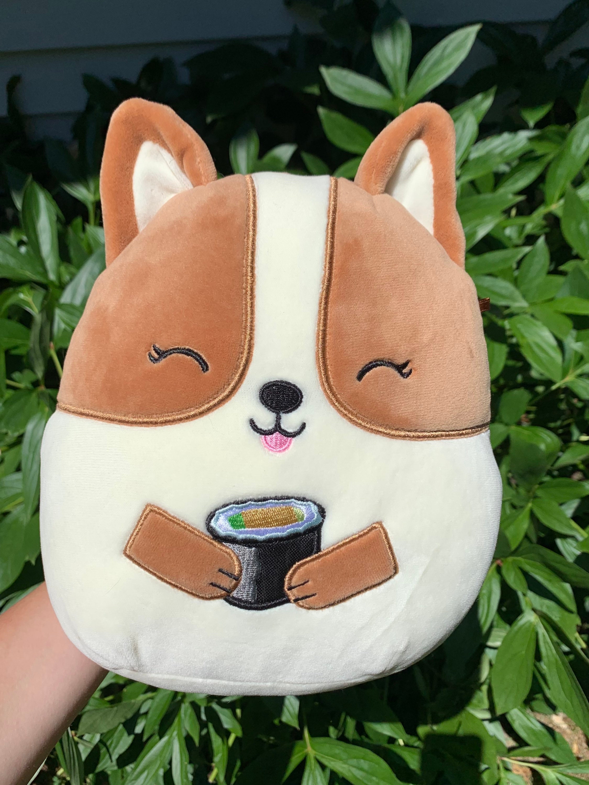 boba squishmallow corgi