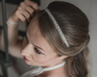 BERENICE - Headband dentelle et perles - Mariage
