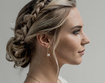 FOSTER - Boucles d'oreilles pendantes avec perle - Mariage