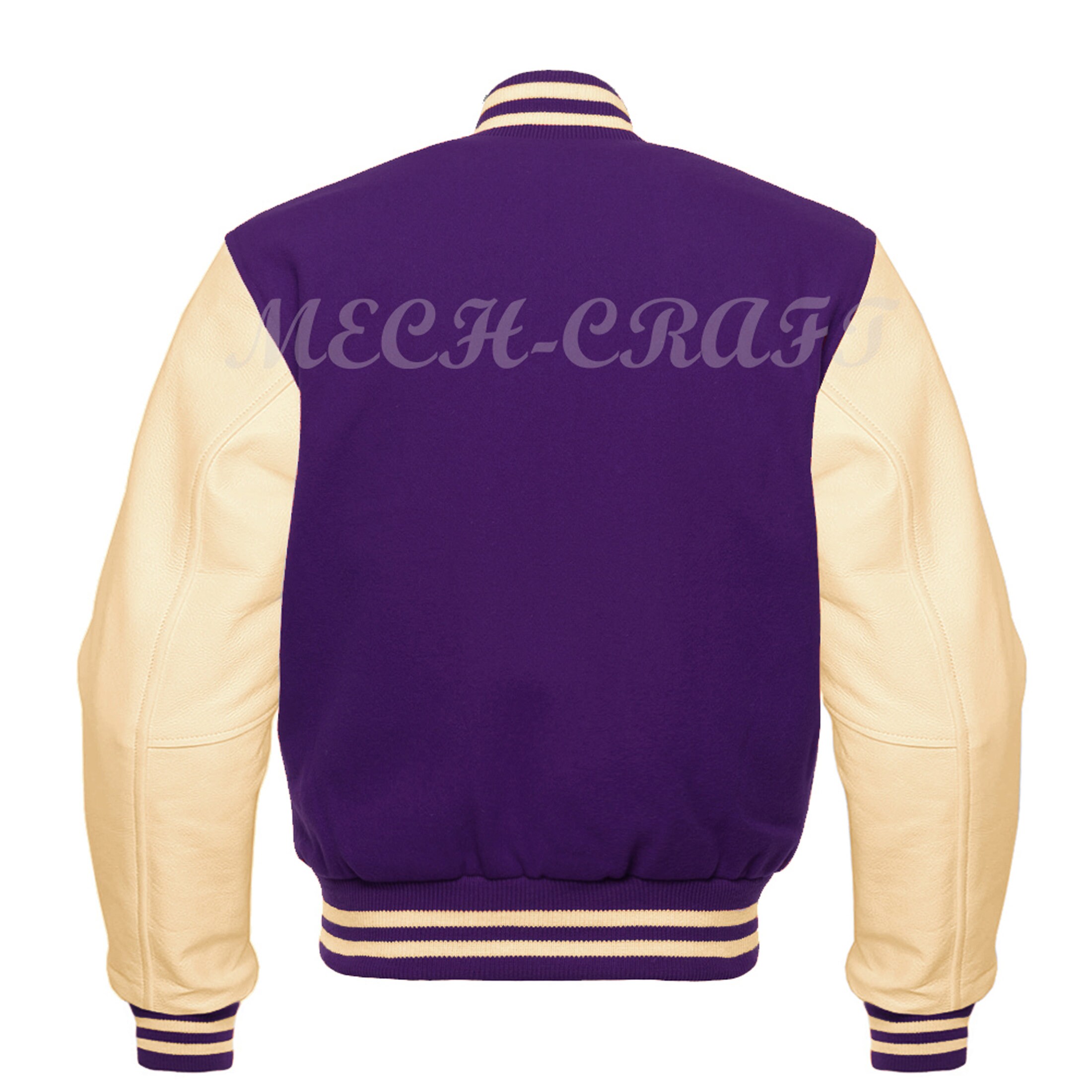 Vintage Letterman Varsity Jacket Purple wool with Careem Etsy