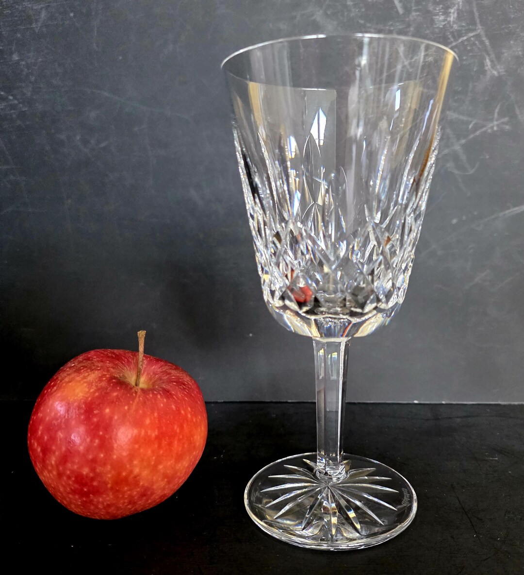 Vintage Waterford Crystal Lismore Cut Water Goblet Glass, Hand Blown in ...
