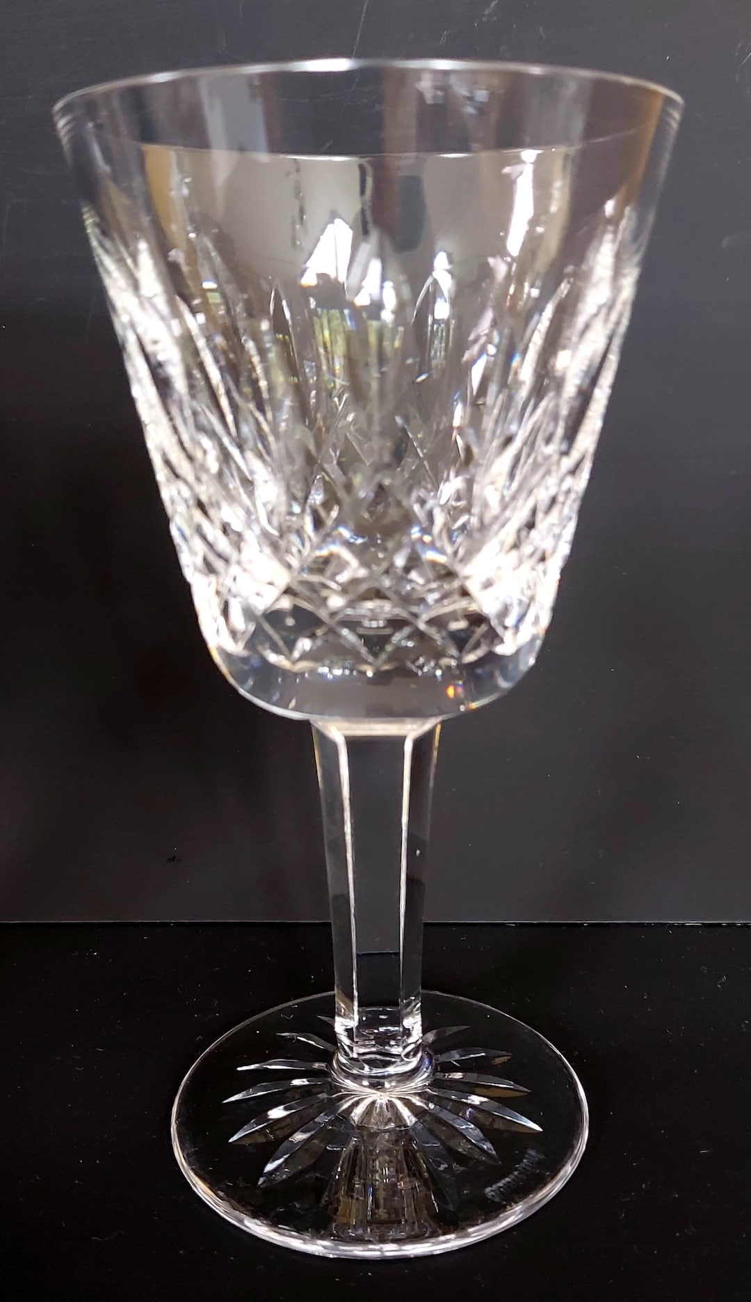 Vintage Waterford Crystal Wine Glass, Lismore Pattern, Hand Blown in ...