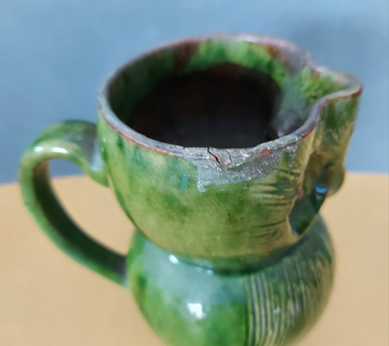 A Wonderful Rare Antique Farnham Pottery Owl Jug With Green Etsy UK