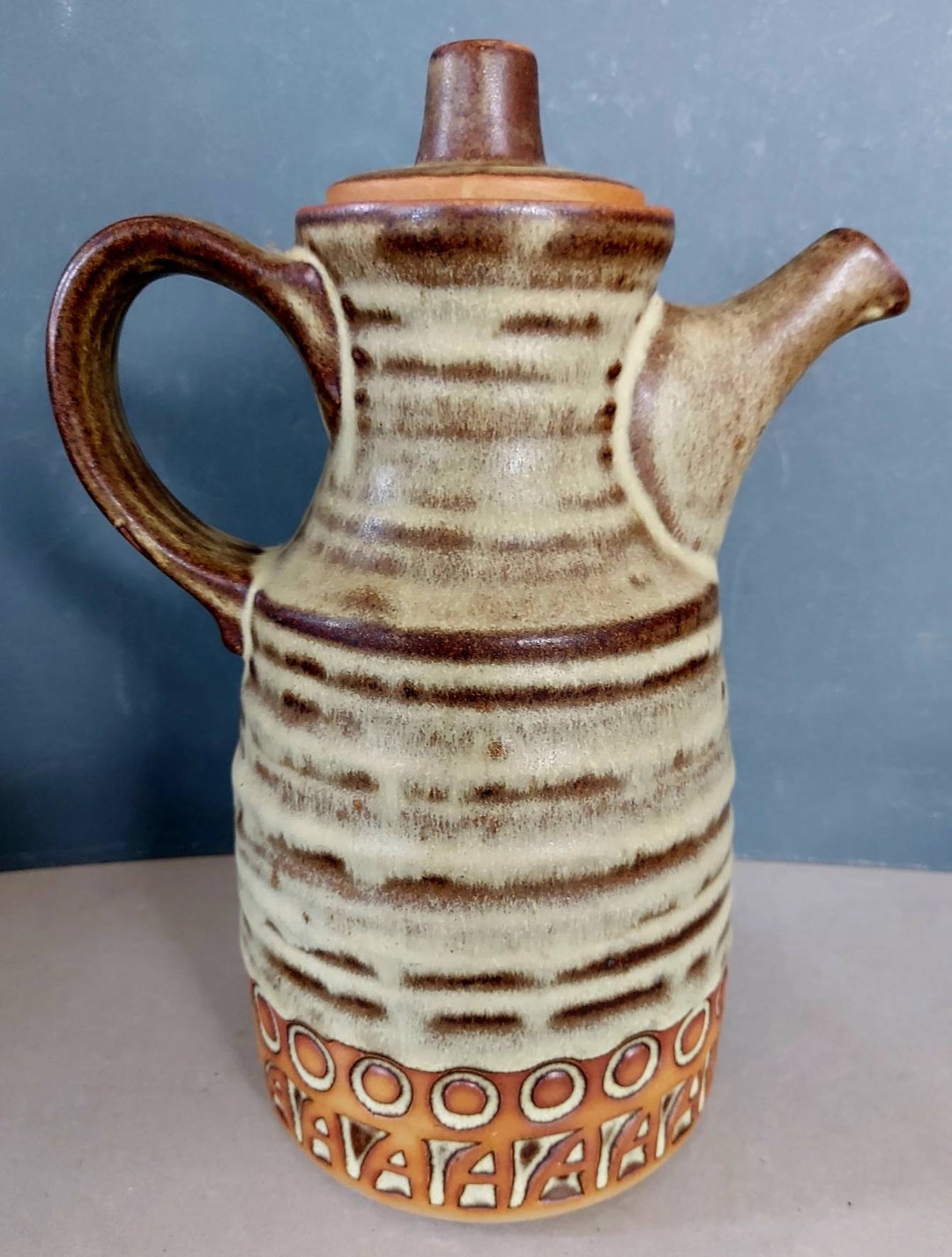 A Stunning Vintage Studio Pottery Coffee Pot Made by Tremar Pottery ...