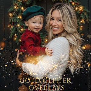 Gold Glitter Overlay, Gold  Photography Overlay, Photoshop Overlay, sparkle overlays, photo overlays, Stars lights bokeh, holiday, gold dust