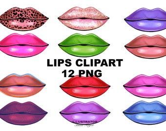 Lips clipart, Coloured lips clipart, Lips png, Glitter lips, Leopard lips png, Red lip clipart, sublimation designs downloads