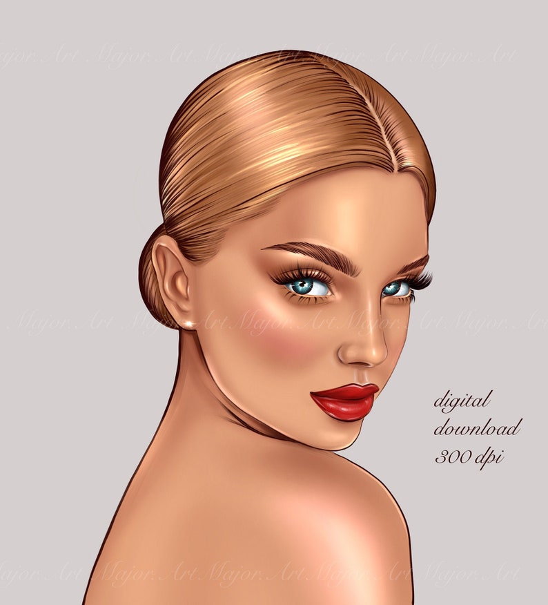 Fashion Girl Clipart Planner Clipart Planner Cover Face Etsy