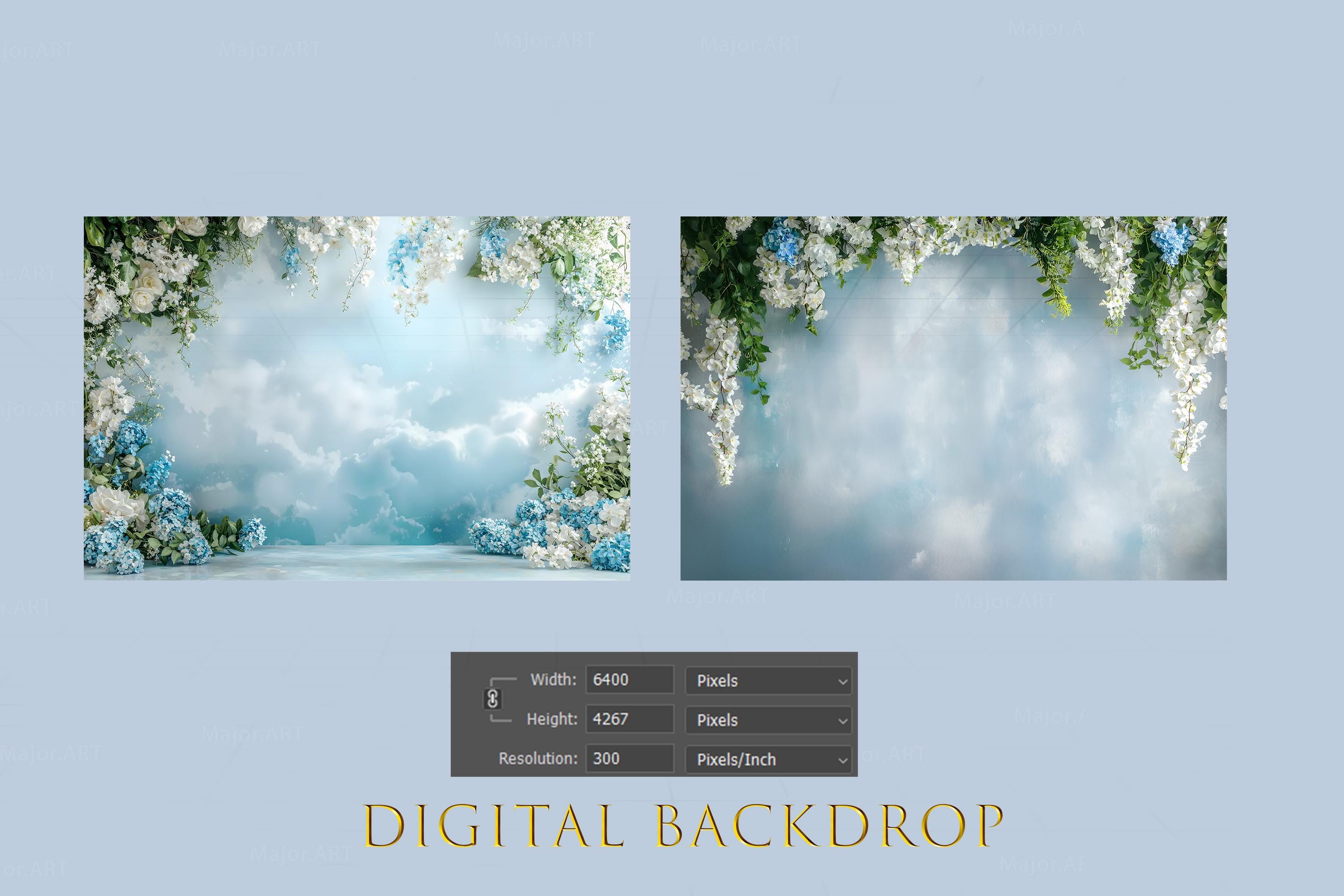 Spring Studio Digital Backdrop, Photo Background, Photoshop Backdrop ...