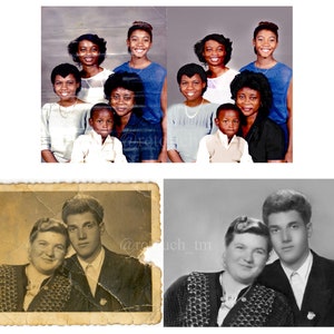 Photo Restoration, Photo repair, Retouch service, Photoshop Edit, Vintage Photo Editing, Photoshop service, Enhance Image