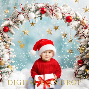 Fondo digital navideño, escena navideña, diseño de tarjeta navideña, fondo digital navideño, fondo, árbol de Navidad, foto compuesta