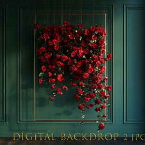 Valentines digital background, Digital Backdrop, Photo Background, Photoshop Backdrop, Valentines Backdrop, Hearts Rose Background