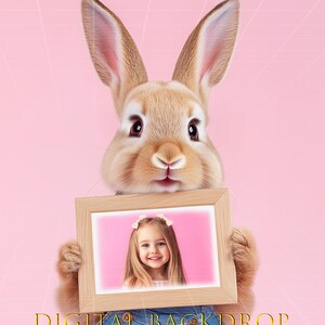 Easter digital backdrop, Easter Bunny Frame, Composite Backdrop Digital Backdrop, Photo Background, Photoshop Backdrop