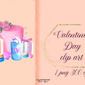 Watercolor Valentine’s  day, Heart clipart, Valentine PNG, Love clipart, Valentine’s day clipart, Pink clipart, Valentine’s Day