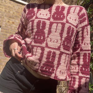 LITTLE BUNNY jumper/cardi crochet pattern (pdf file!!)