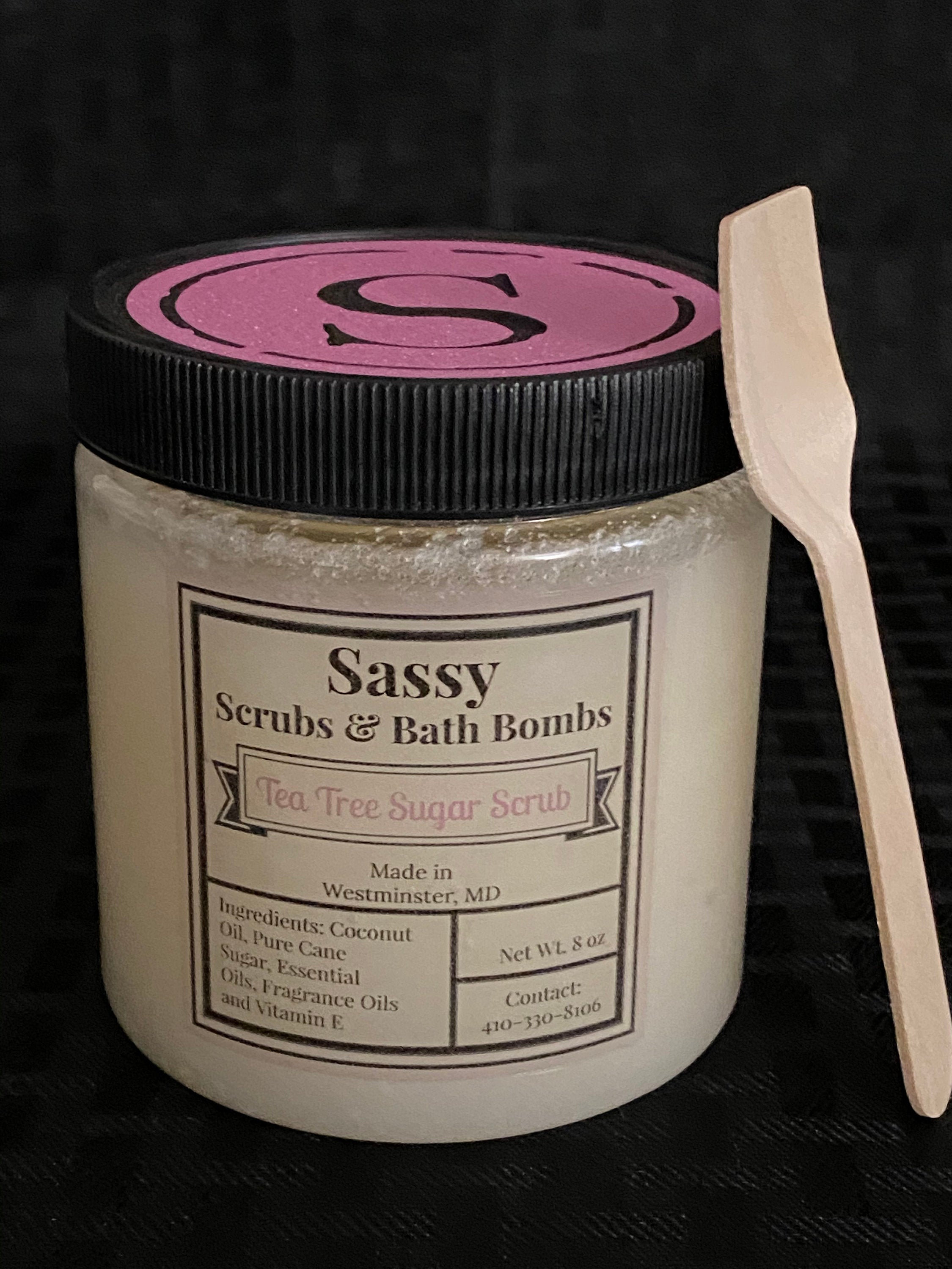 Tea Tree Sugar Scrubs Sugar Scrubs Body Scrub Exfoliating Etsy