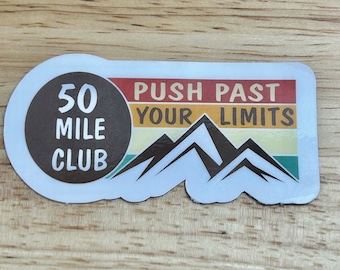 100 Miles Sticker, Waterproof Sticker, 100 Miler Trail Sticker, Ultra ...