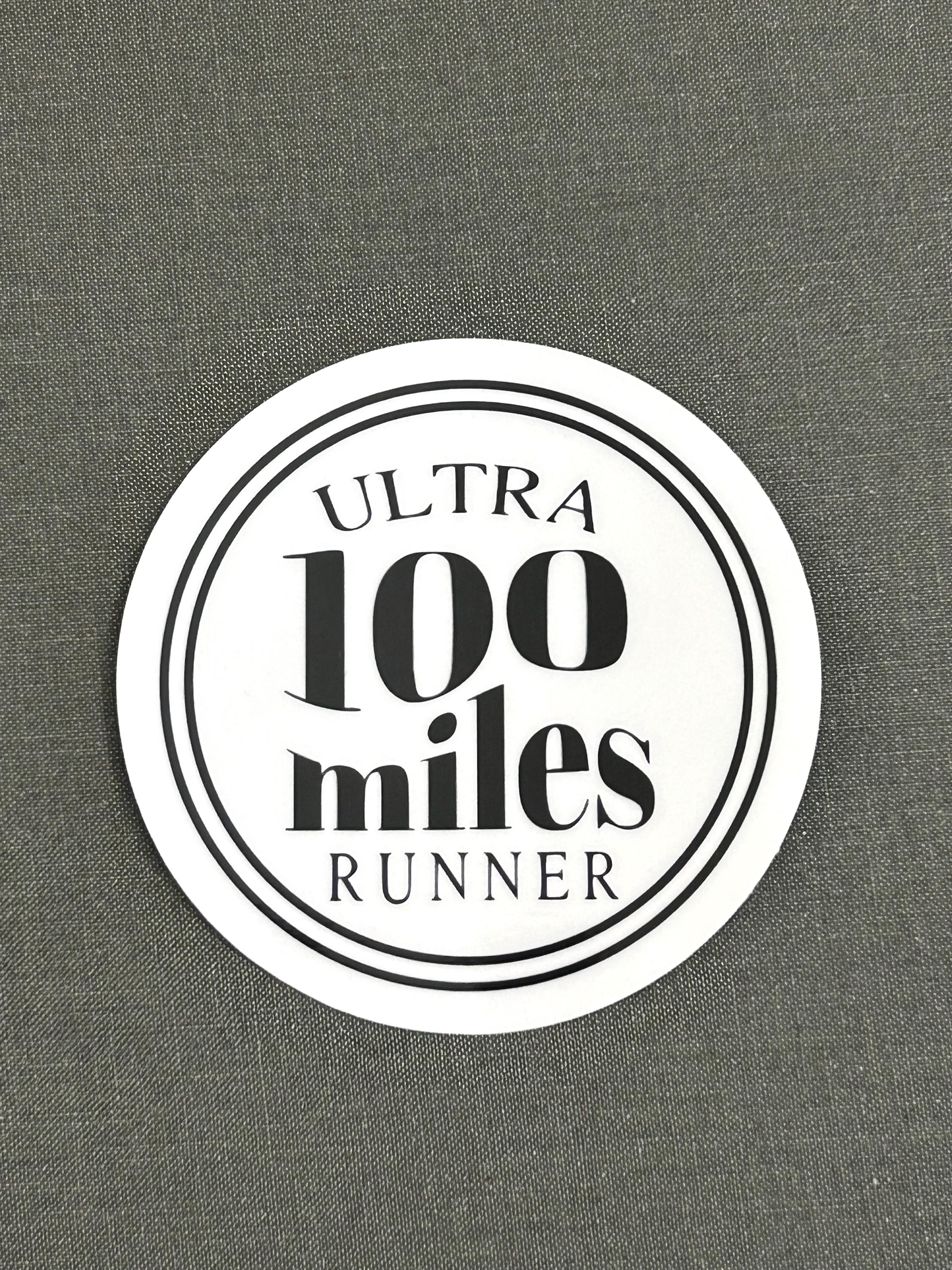 100 Miles Sticker, Waterproof Sticker, 100 Miler Trail Sticker, Ultra ...