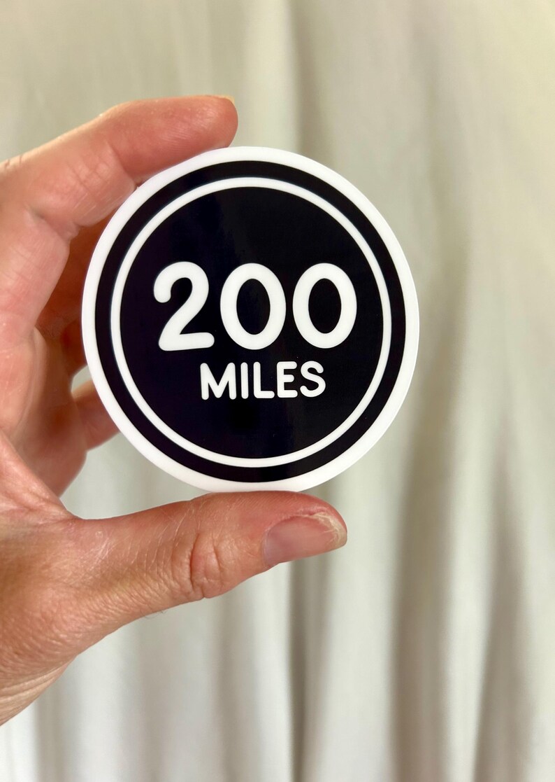 200 Mile Club Sticker, Waterproof Sticker, Trail Running Sticker, Ultra ...