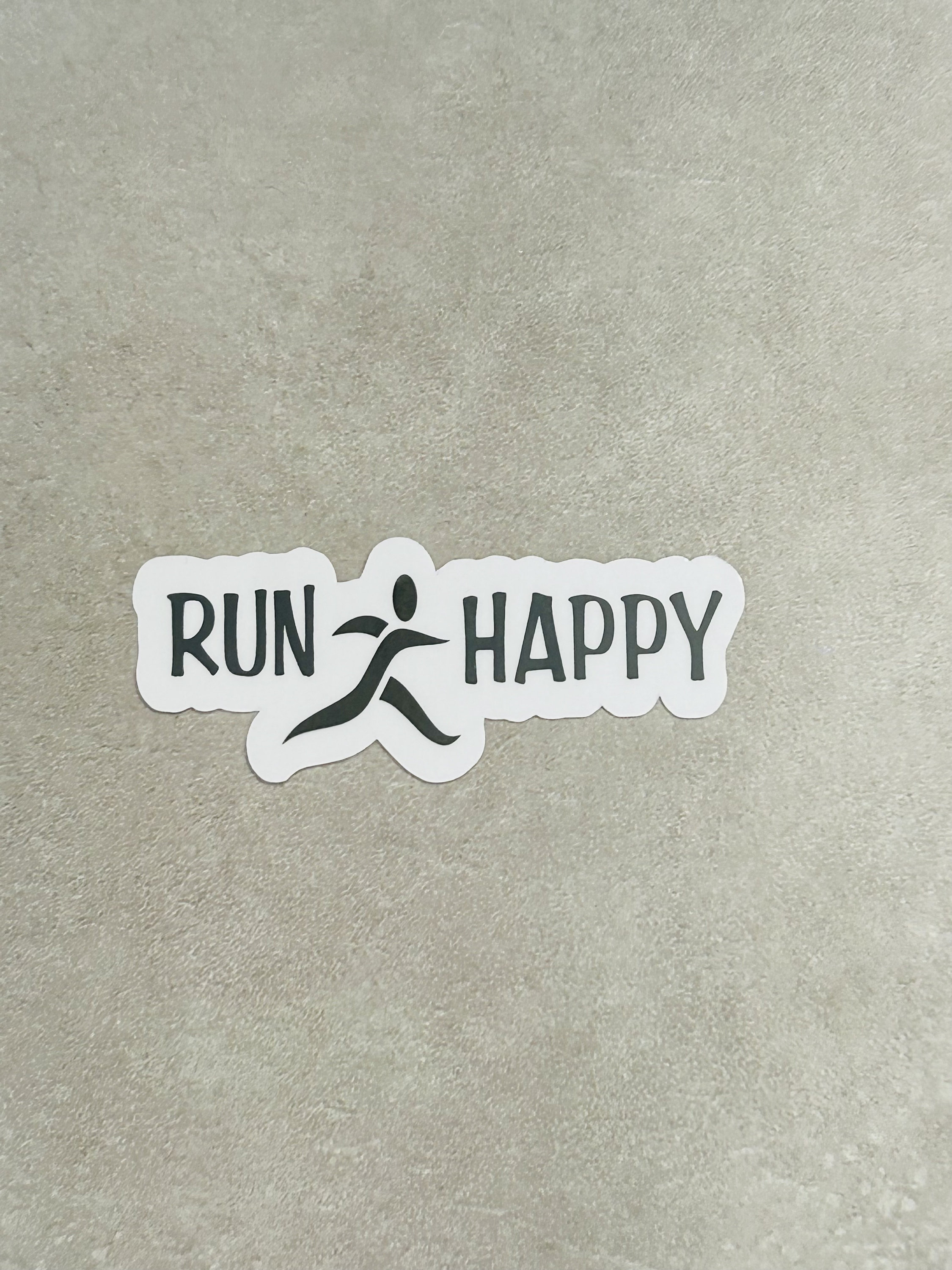 Running One Sticker Run Happy Sticker, Waterproof Sticker, Running Sticker, Gift for Runner ...