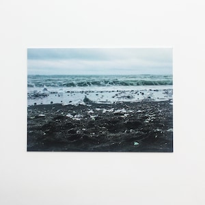 Postal Diamond Beach / fotografía de paisajes, naturaleza, hielo, colores cambiantes