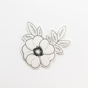 Sticker Wild Rose | minimalistic, vinyl, die cut sticker