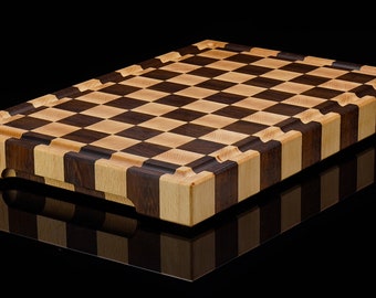 CHESS CUTTING BOARD, Craft Cutting Board, End Grain Cutting, A chess chopping board is perfect gift for any new house, Fish Cutting Board