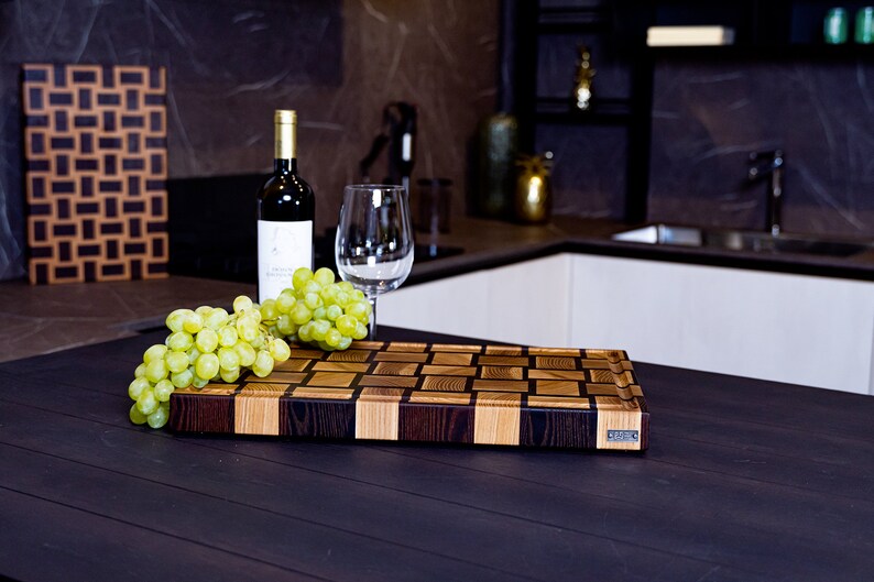 CHEF CUTTING BOARD, Butchers Block, Serving Ash Natural Wood Cutting