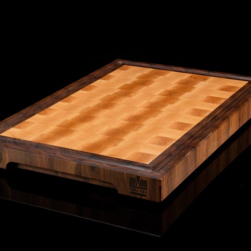 End Grain Cutting Board Large Size Chopping Board Intersection Etsy