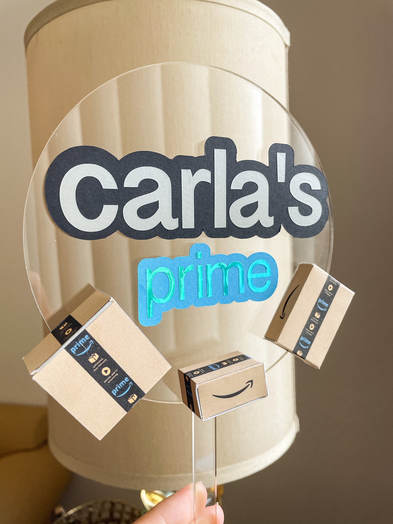 Amazon Themed Birthday Amazon Prime Cake Topper Acrylic Cake Etsy