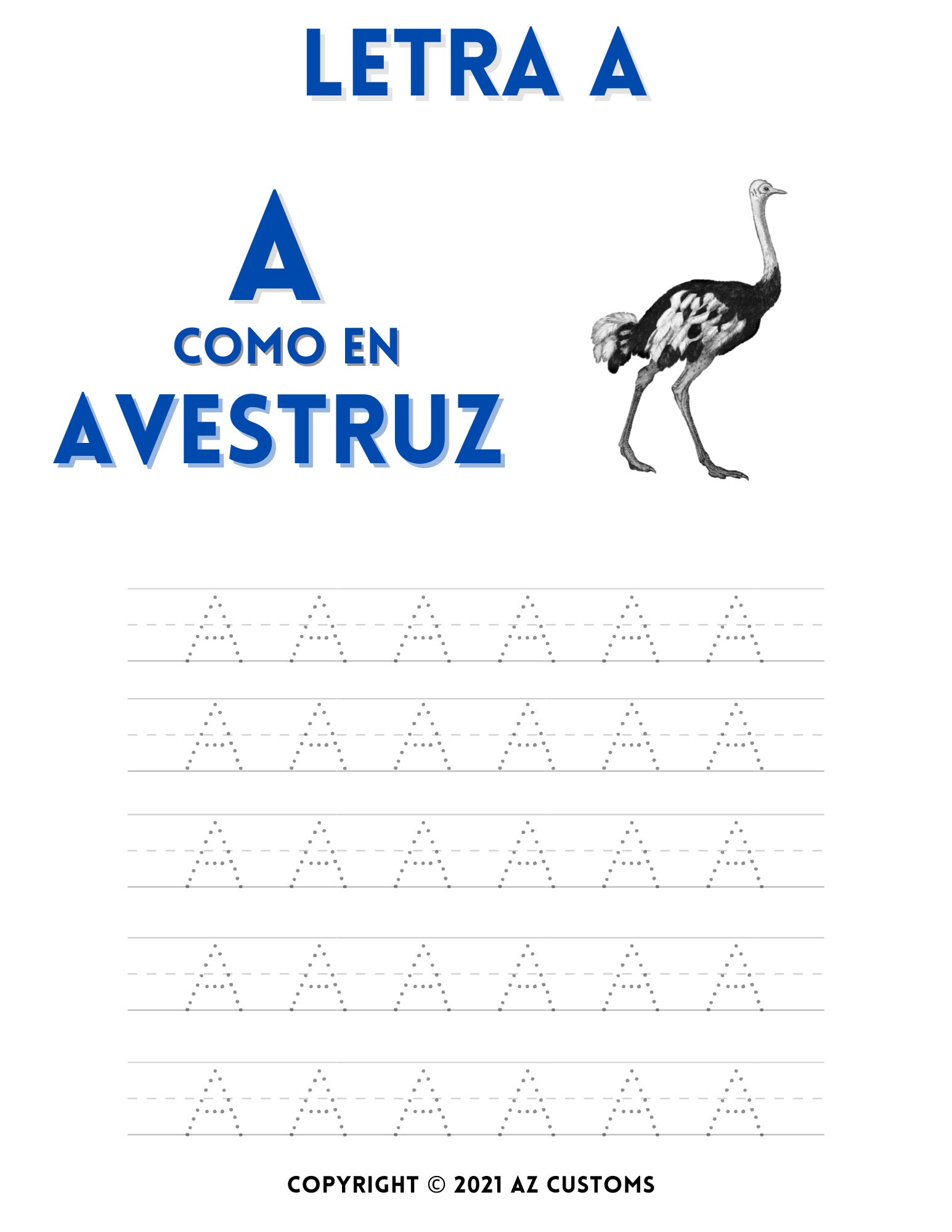 alphabet tracing spanish tracing preschool worksheets etsy