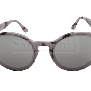 Adult Women Butterfly Sunglasses UV400 White Leopard Print Frame SMAB008