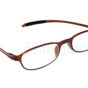 Adult Stylish Unisex Brown Reading Glasses. Spectacles Eyewear Strengths +1.0 - +4.0 SMRG014
