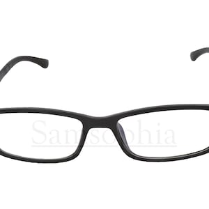 Black Reading Glasses. Rectangle Frame Unisex Adult Spectacles  Strengths +1.0 - +4.0 SMRG059
