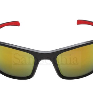 Adult Mirrored Sports Sunglasses UV400 Lens Cycling Wrap Around Shade SMAS032