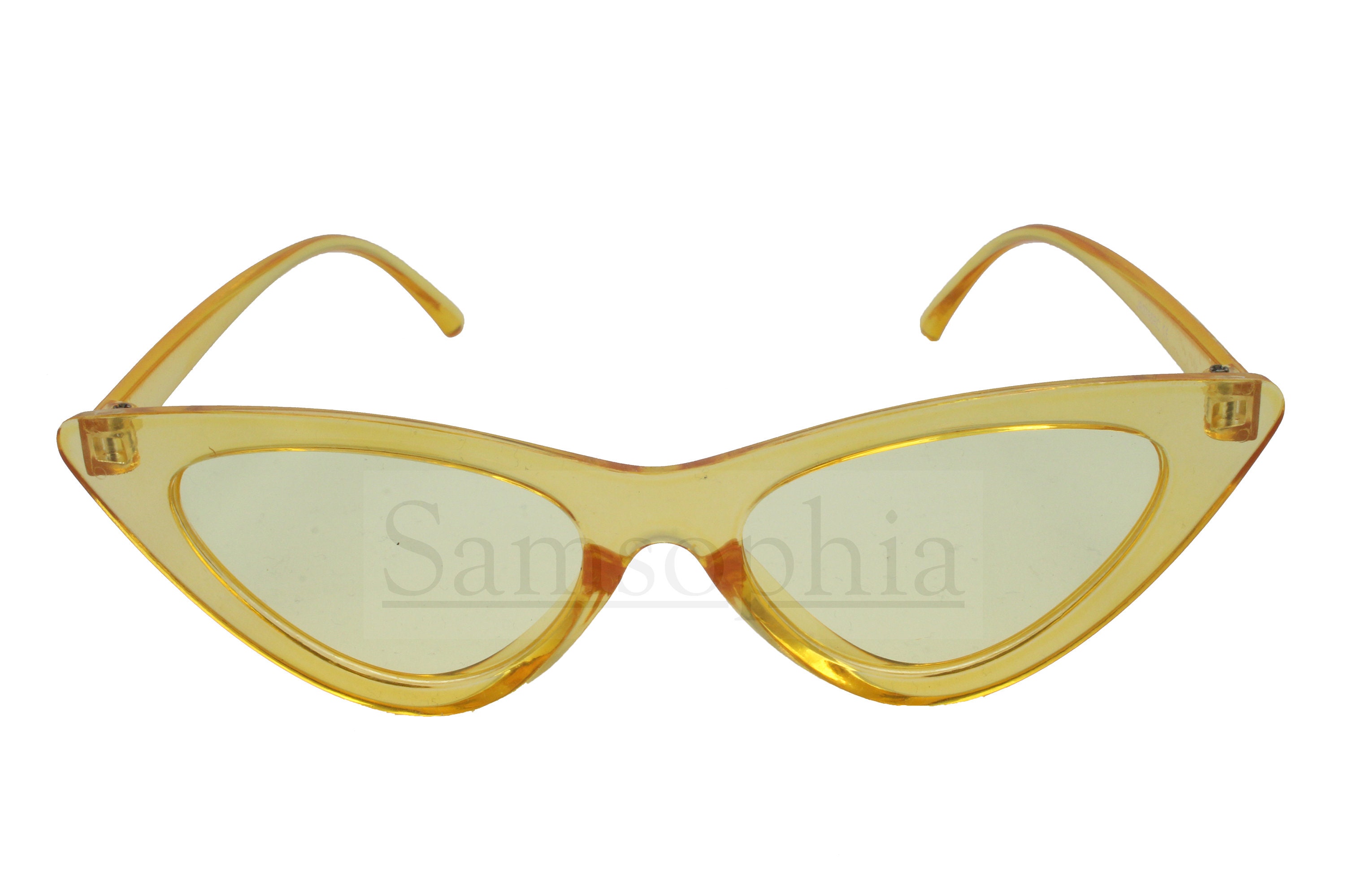 ?New Yellow Cat Eye Sunglasses Retro 90s Nude Trendy Chunky UV400 Shades Amazon.com: Fozono Trendy Rectangle Sunglasses for Women Men  main image 4