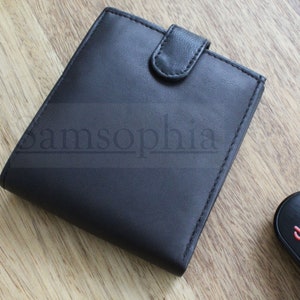 Cartera grande de cuero de lujo con compartimentos para tarjetas y billetes/ Idea de regalo ideal para Navidad o cumpleaños RFID SMW0037