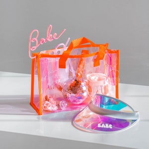 The Orange Tote - Bachelorette Party Essential / Party Favor Essential / Party Gift Bag / Bridesmaids Bag